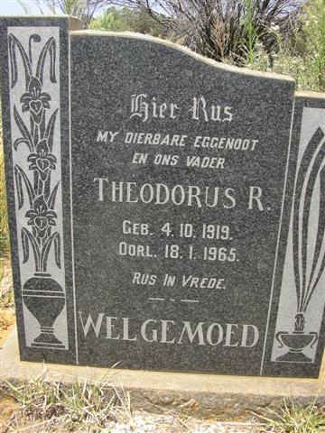 WELGEMOED Theodorus R. 1919-1965