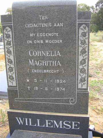 WILLEMSE Cornelia Magritha nee ENGELBRECHT 1924-1974