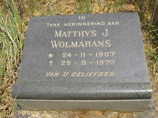 WOLMARANS Matthys J. 1907-1970