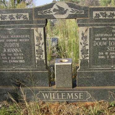 WILLEMSE Douw Lodewicus 1885-1960 &amp; Judith Johanna VAN ROOYEN 1886-1969