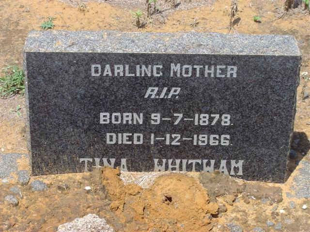 WHITWAM Tina 1878-1966