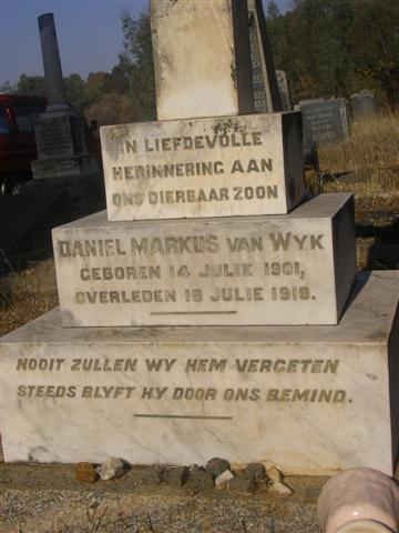 WYK Daniel Markus, van 1901-1919