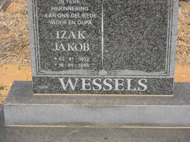 WESSELS Izak Jakob 1912-1998