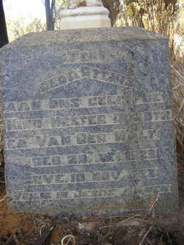 WALT Hester Dorothea, van der 1923-1923