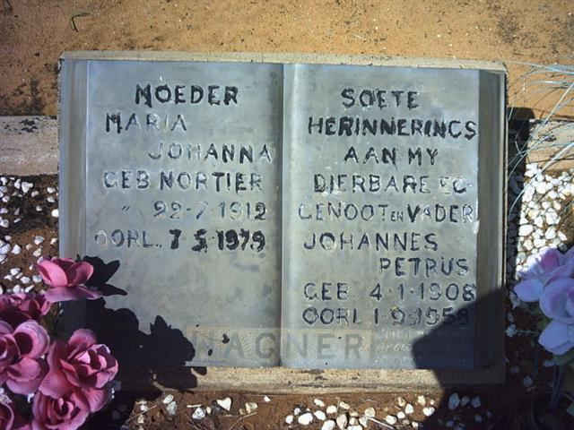 WAGNER Johannes Petrus 1908-1959 &amp; Maria Johanna NORTIER 1912-1979