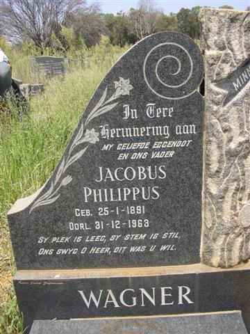 WAGNER Jacobus Philippus 1891-1963