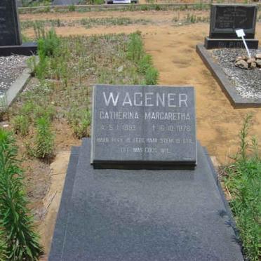 WAGENER Catherina Margaretha 1899-1978