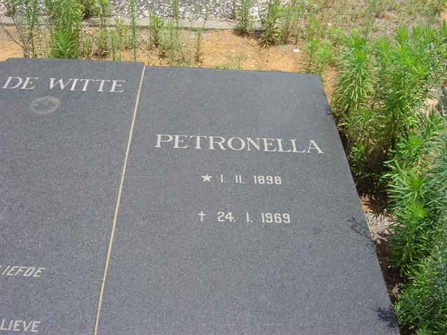 WITTE Petronella, de 1889-1969
