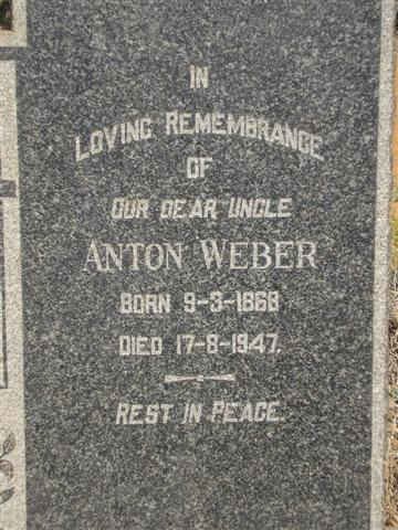WEBER Anton 1868-1947