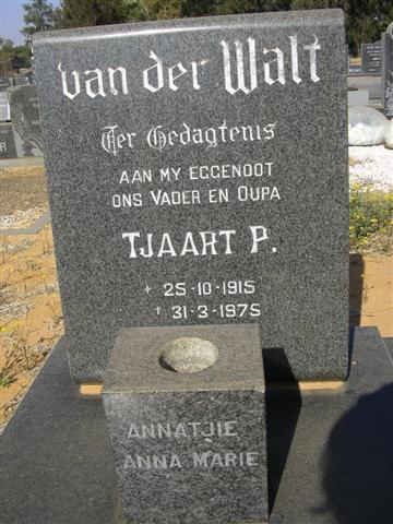 WALT Tjaart P., van der 1915-1975