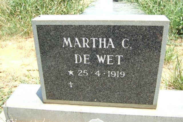 WET Martha C., de 1919-