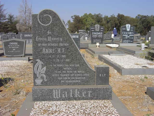 WALKER Anna H.F. 1915-19?7