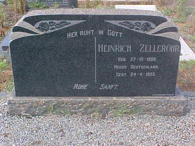 ZELLERÕHR Heinrich 1908-1955