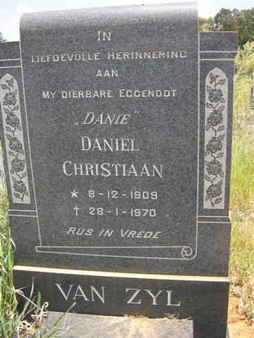 ZYL Daniel Christiaan, van 1909-1970