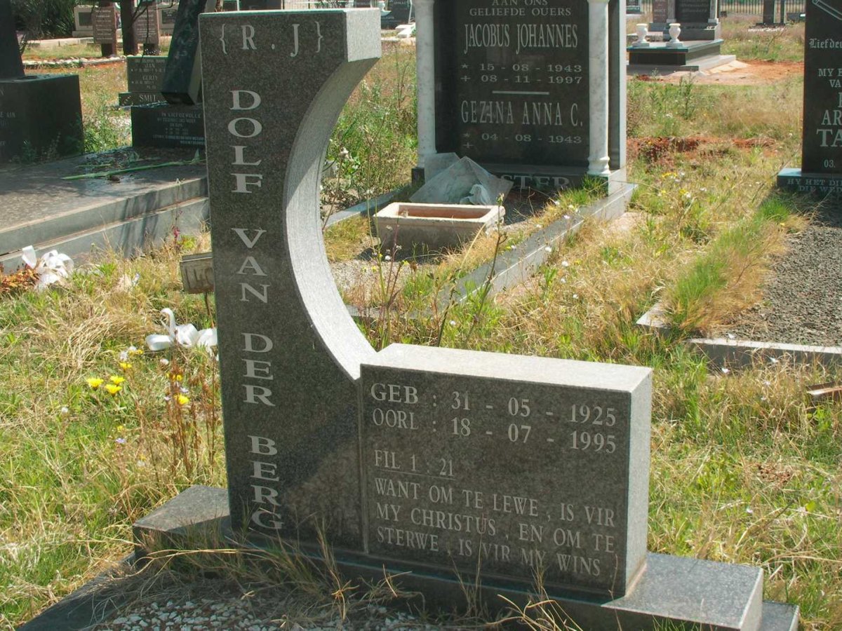 BERG Dolf R.J., van der 1925-1995