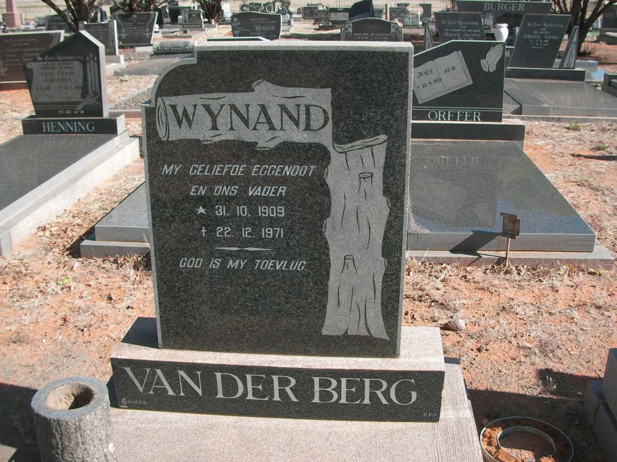 BERG Wynand, van der 1909-1971