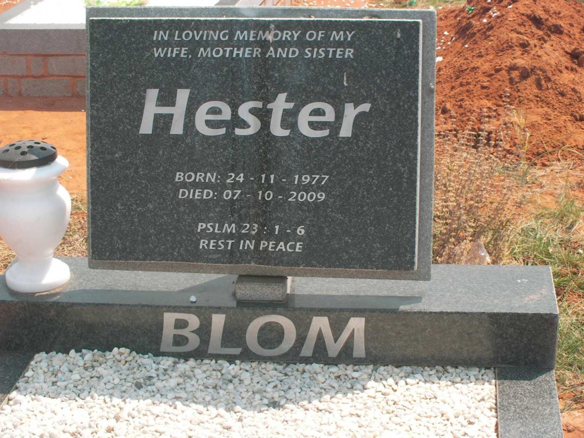 BLOM Hester 1977-2009