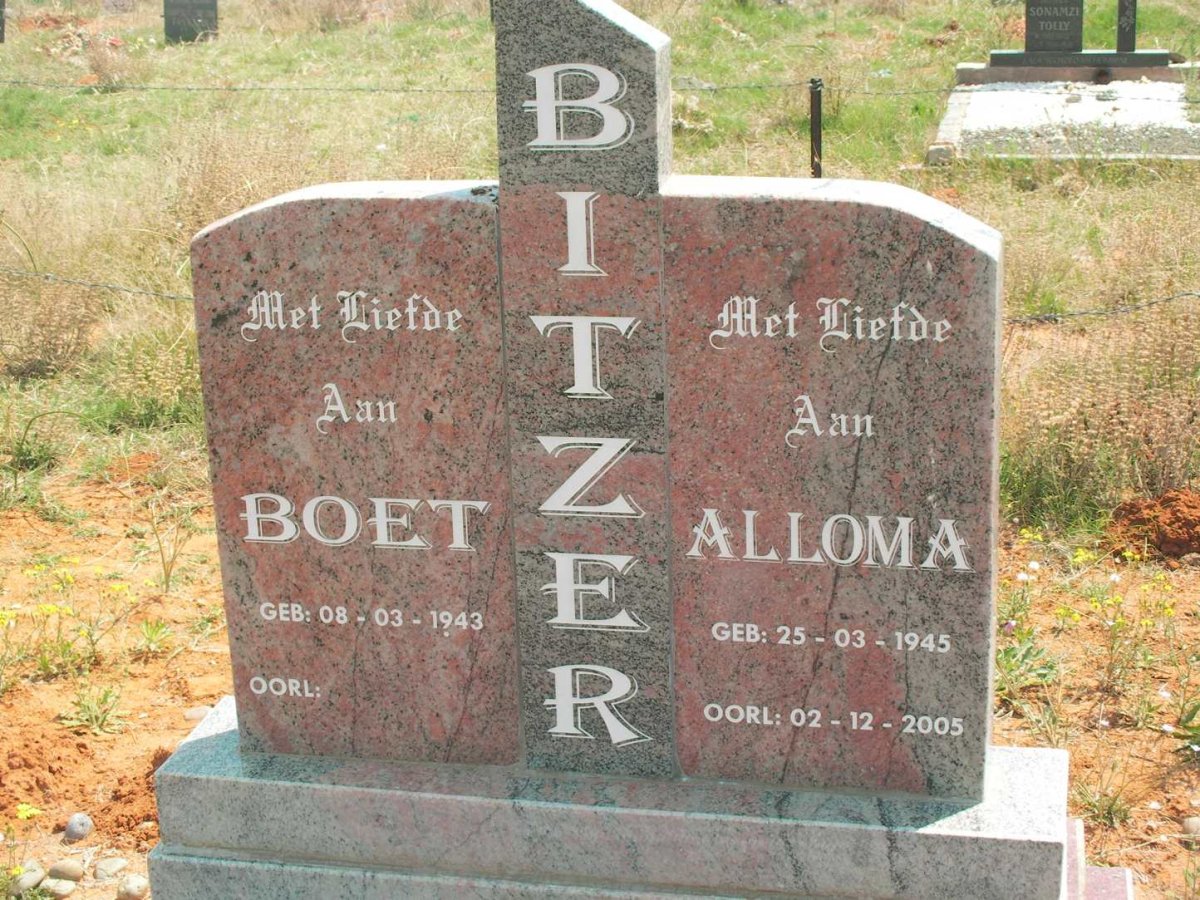 BITZER Boet 1943- &amp; Alloma 1945-2005