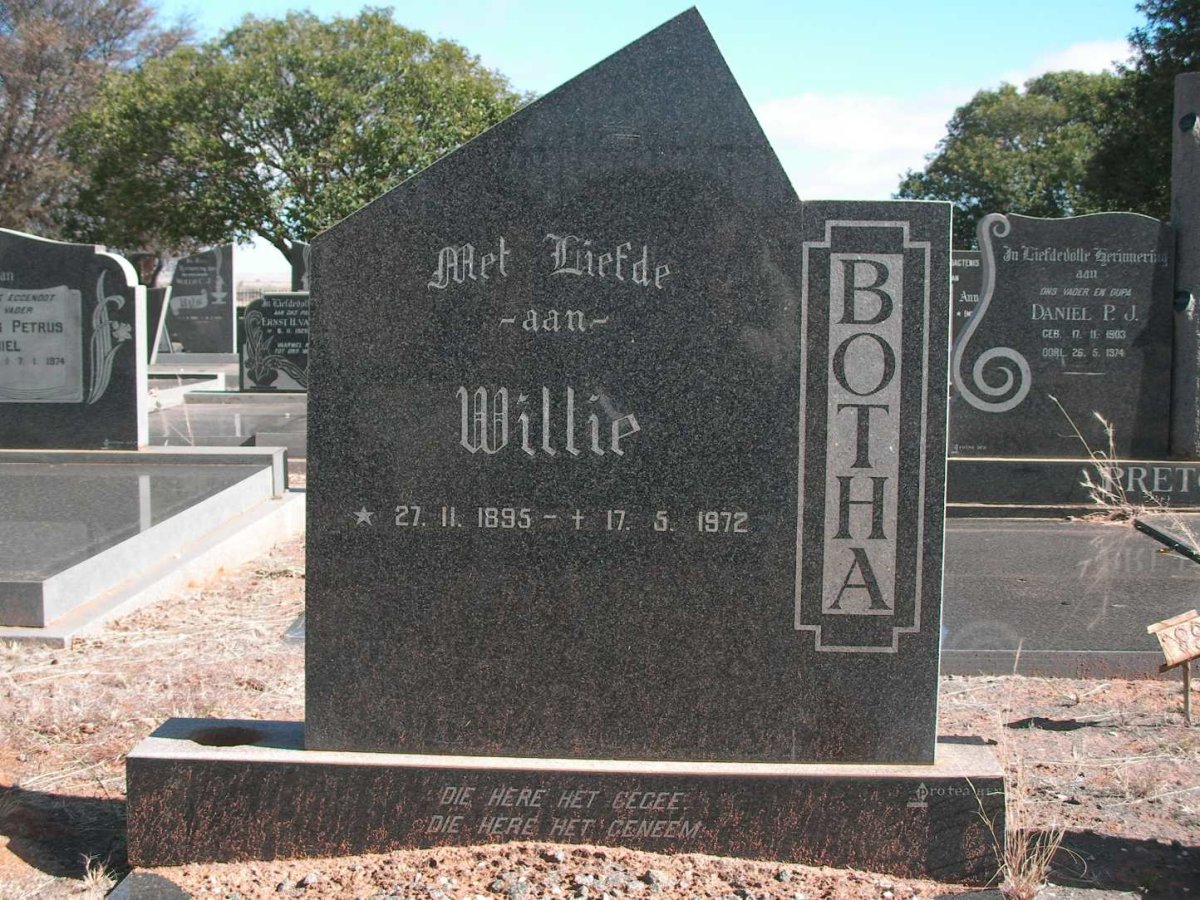 BOTHA Willie 1895-1972