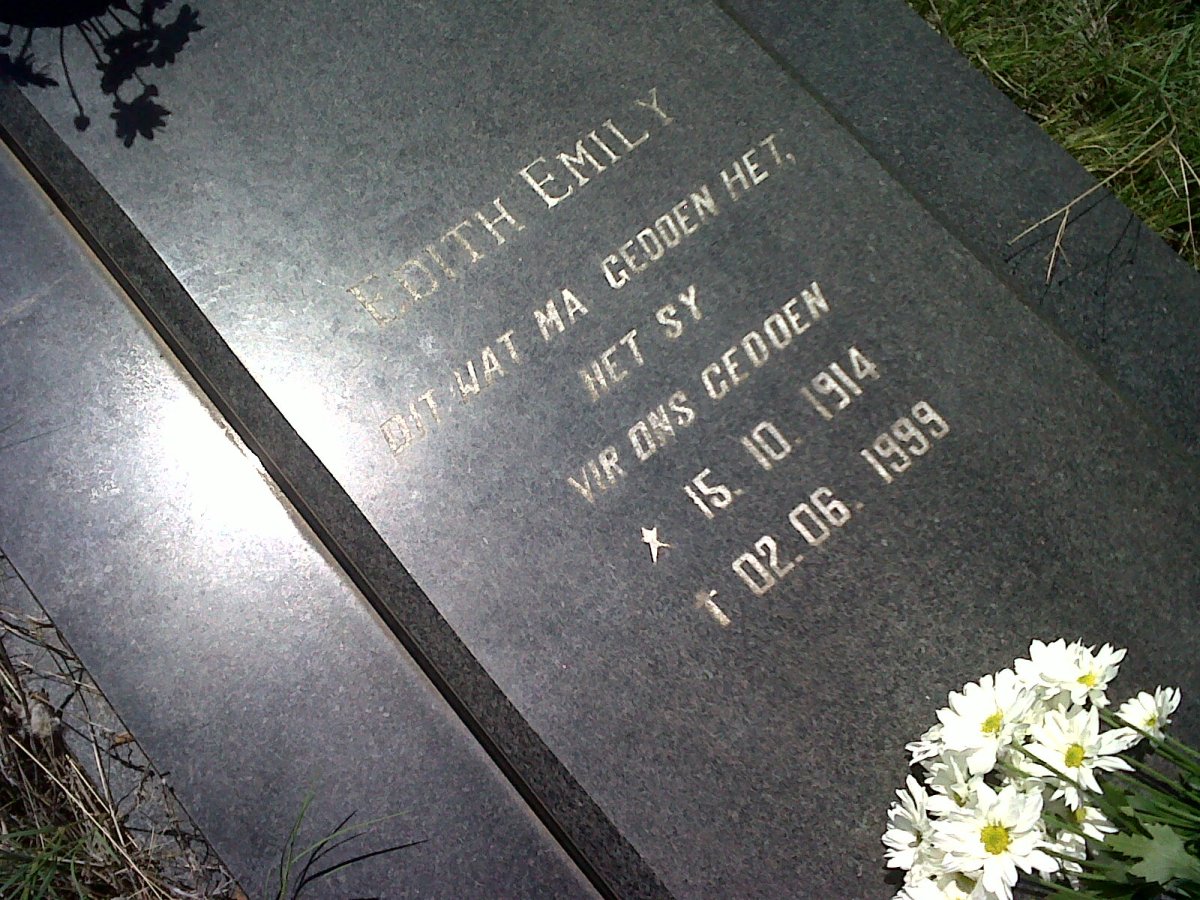 DEYSEL Gert Jacobus 1910-1980 &amp; Edith Emily 1914-1999