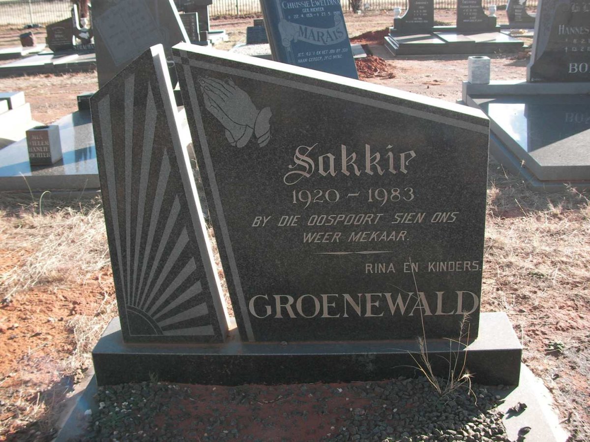 GROENEWALD Sakkie 1920-1983