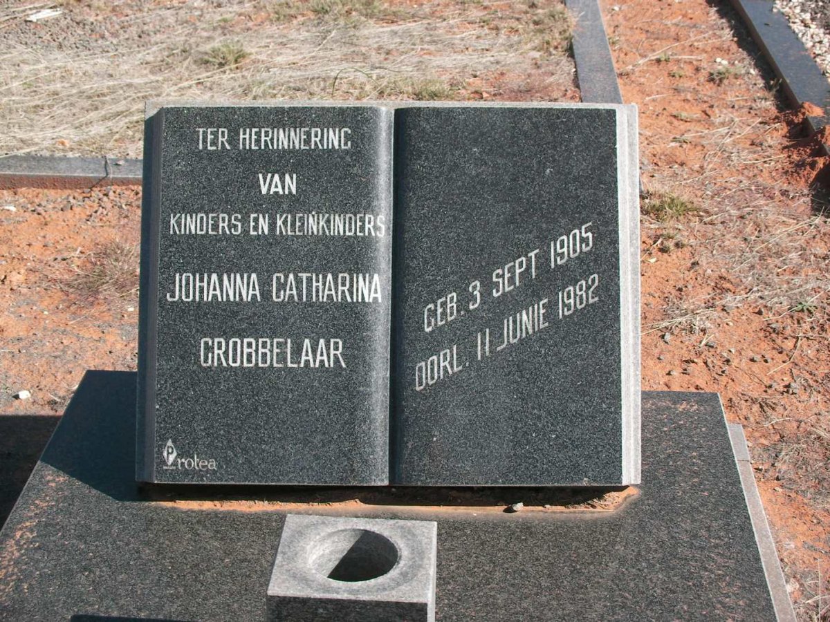 GROBBELAAR Johanna Catharina 1905-1982