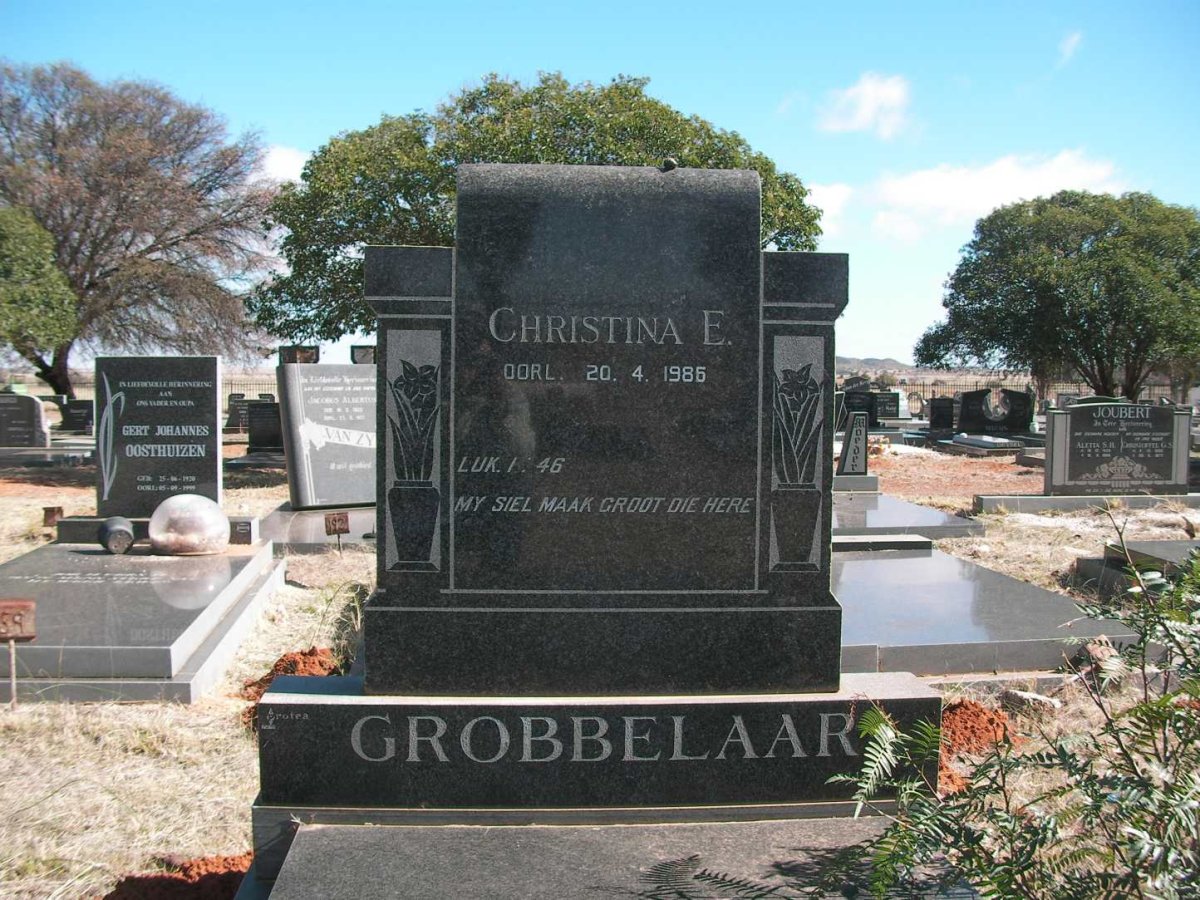 GROBBELAAR Christina E. -198?