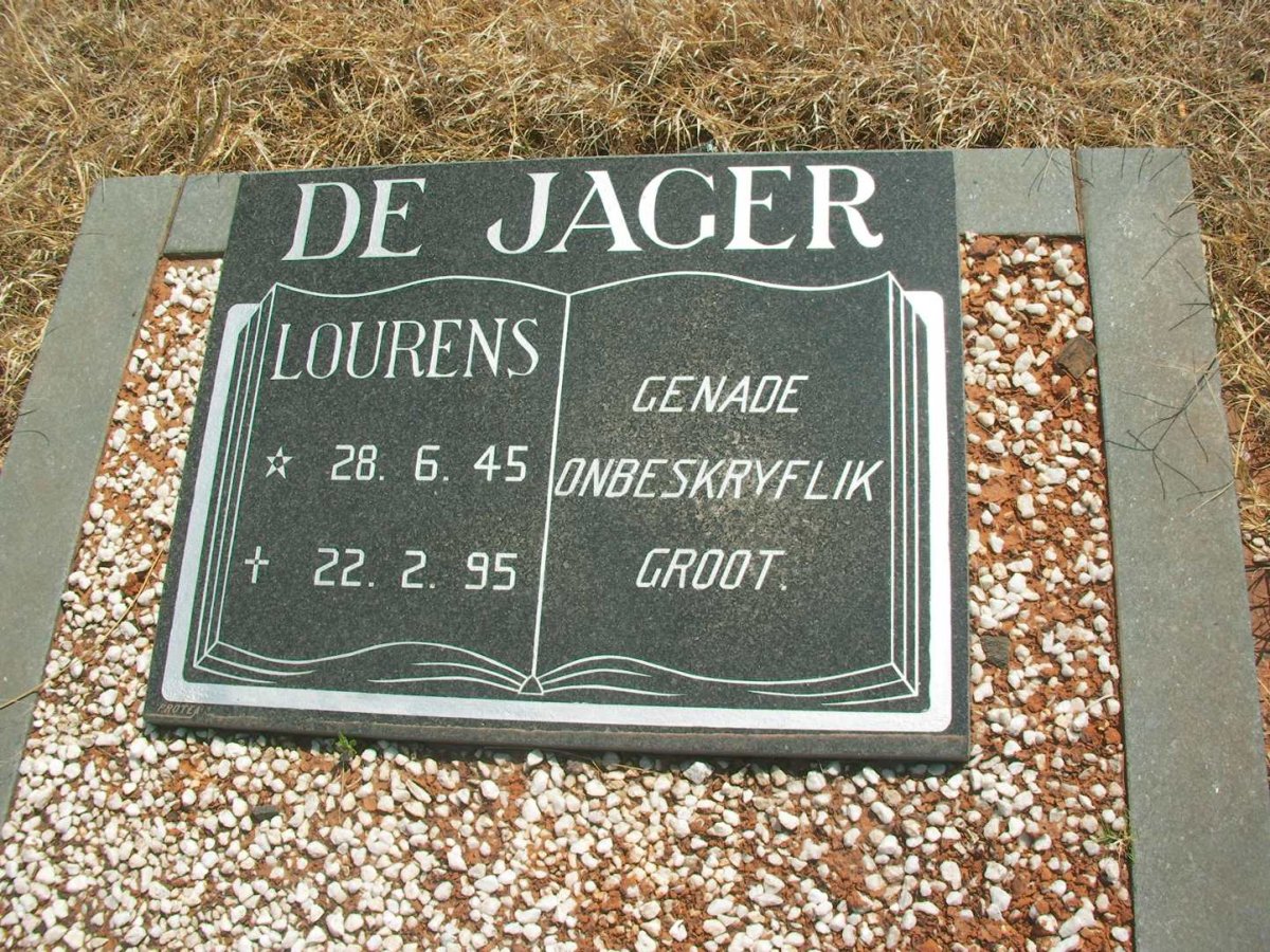 JAGER Lourens, de 1945-1995