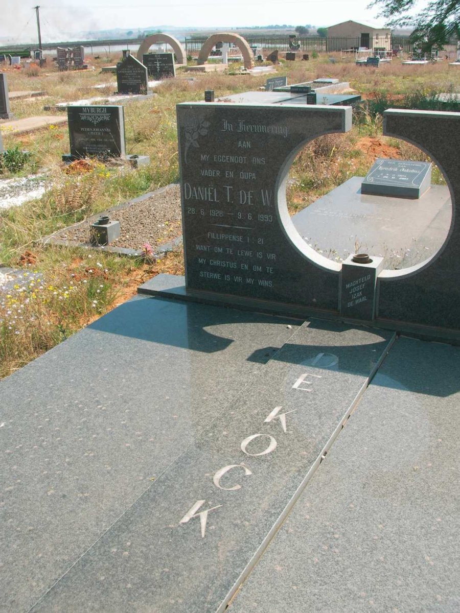 KOCK Daniel T. de W., de 1928-1993