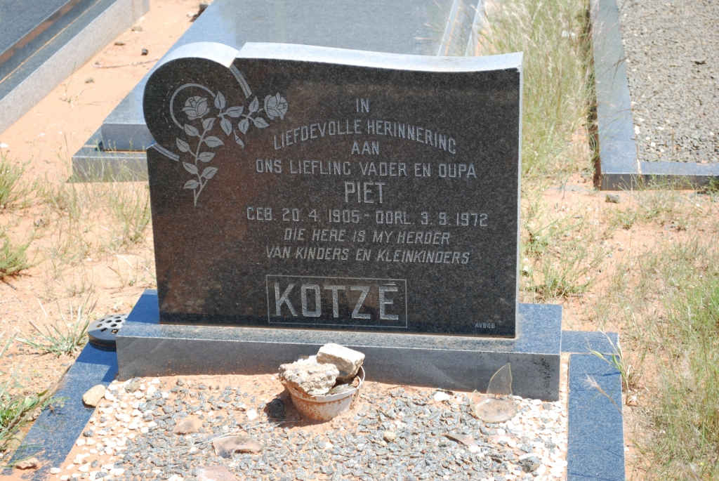 KOTZE Piet 1905-1972