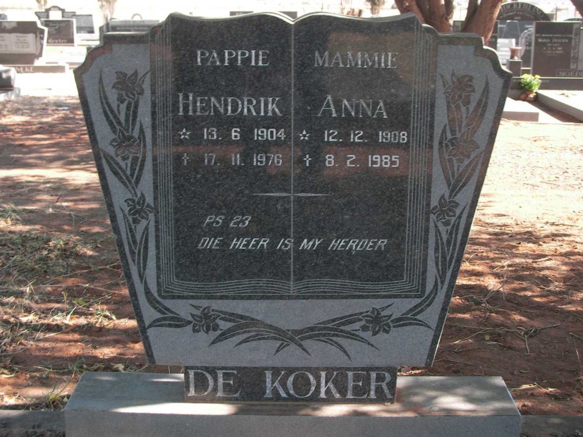 KOKER Hendrik, de 1904-1976 &amp; Anna 1908-1985
