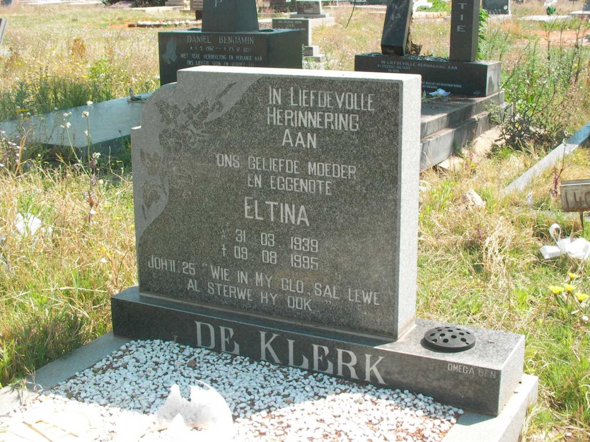 KLERK Eltina, de 1939-1995