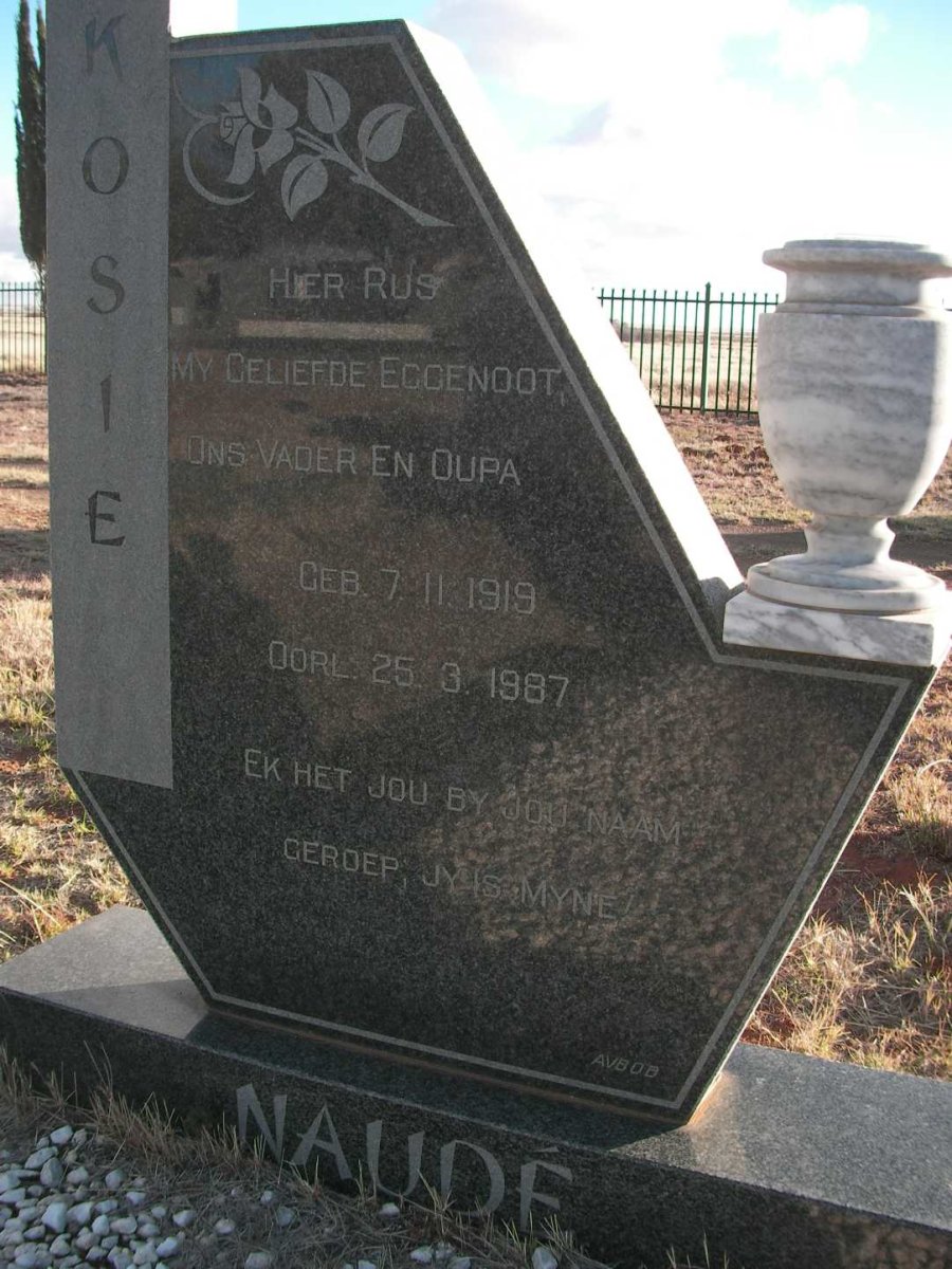 NAUDÉ Kosie 1919-1987