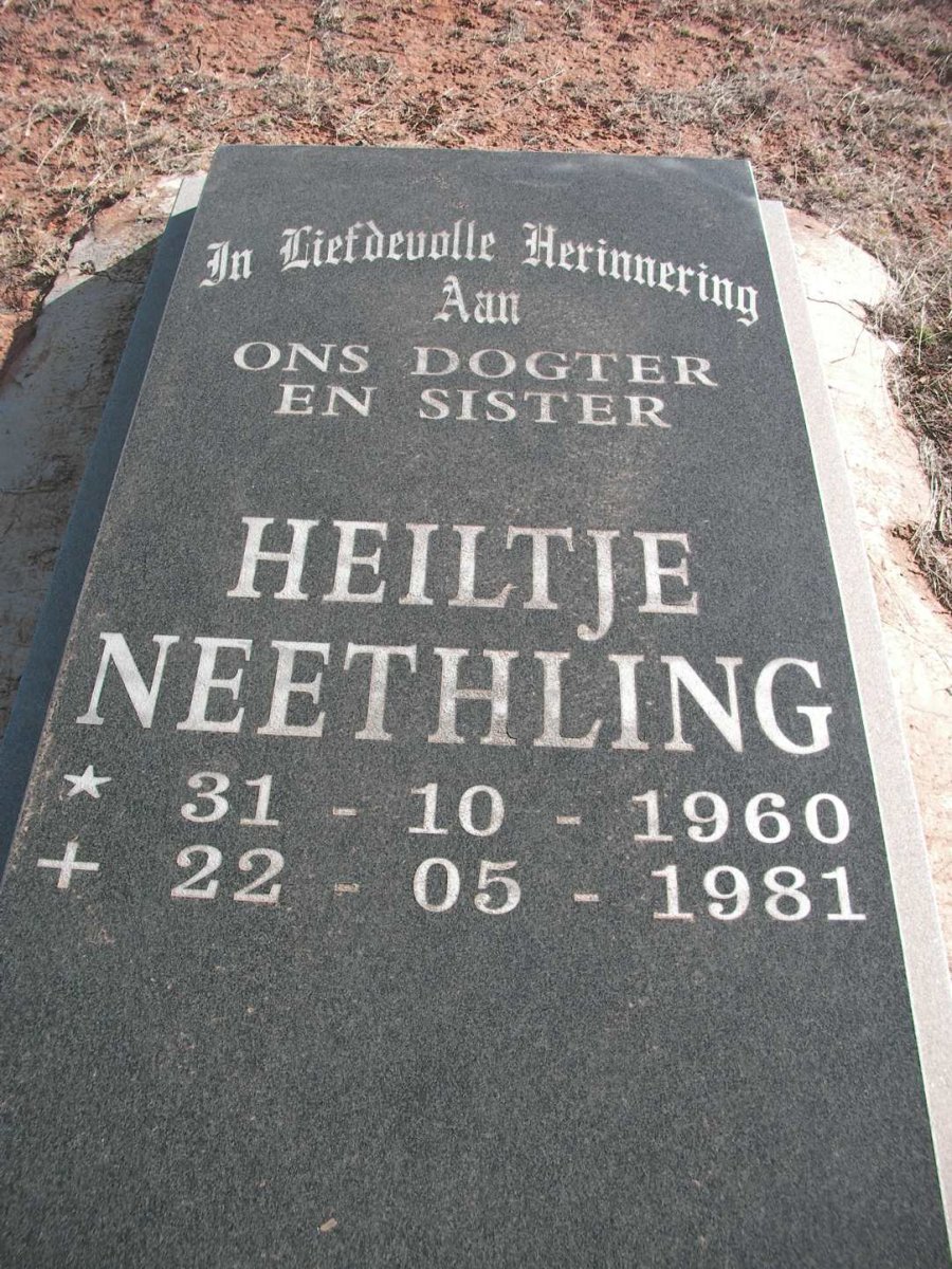 NEETHLING Heiltje 1960-1981