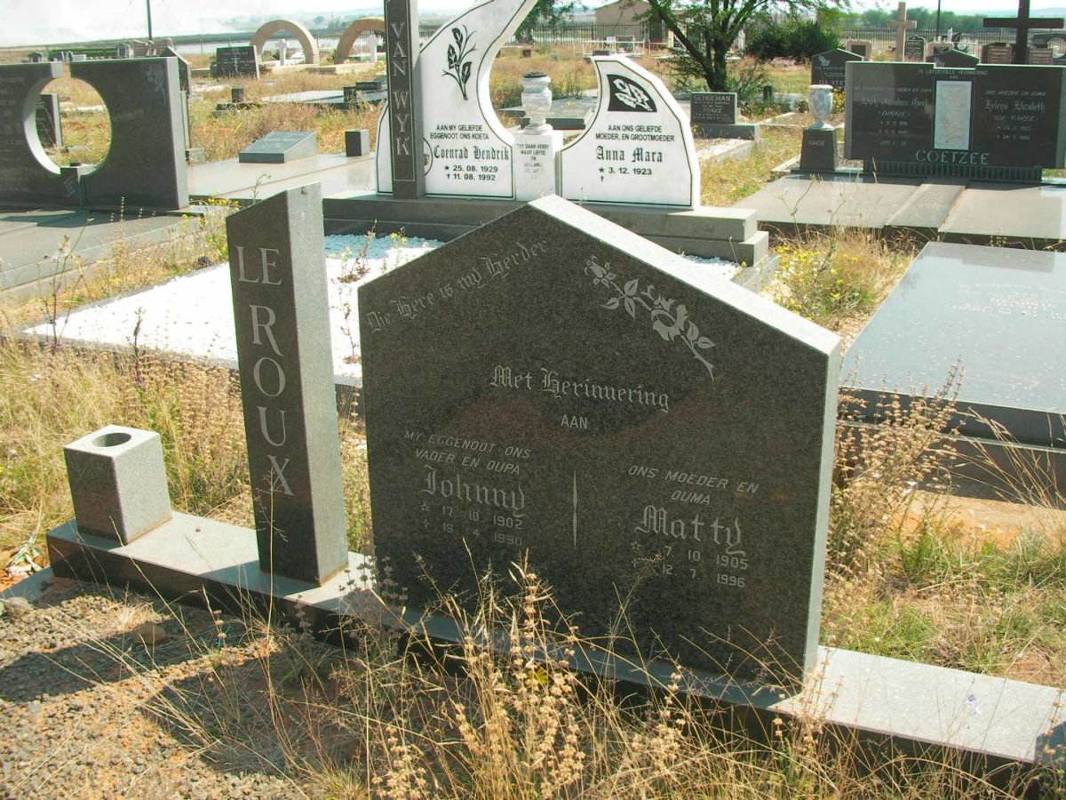 ROUX Johnny, le 1902-1990 &amp; Matty 1905-1996