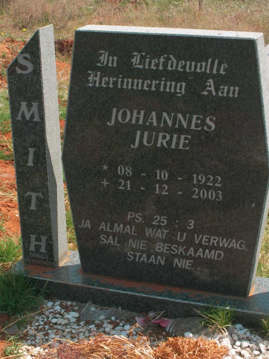 SMITH Johannes Jurie 1922-2003