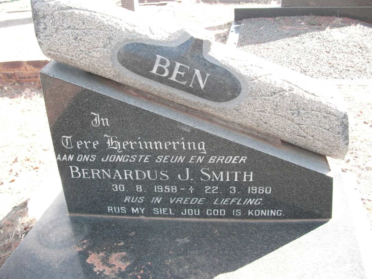 SMITH Bernardus J. 1958-1980