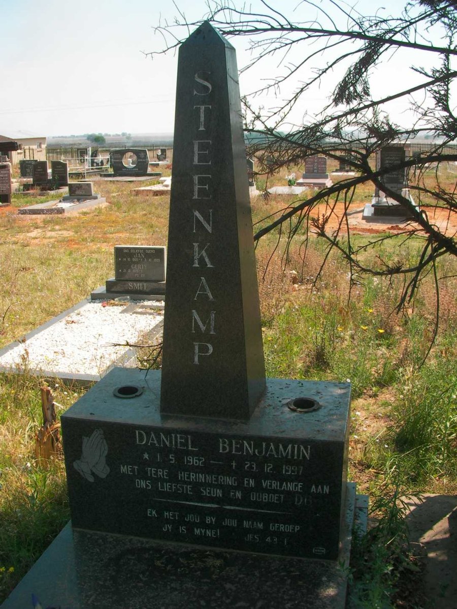STEENKAMP Daniel Benjamin 1962-1997