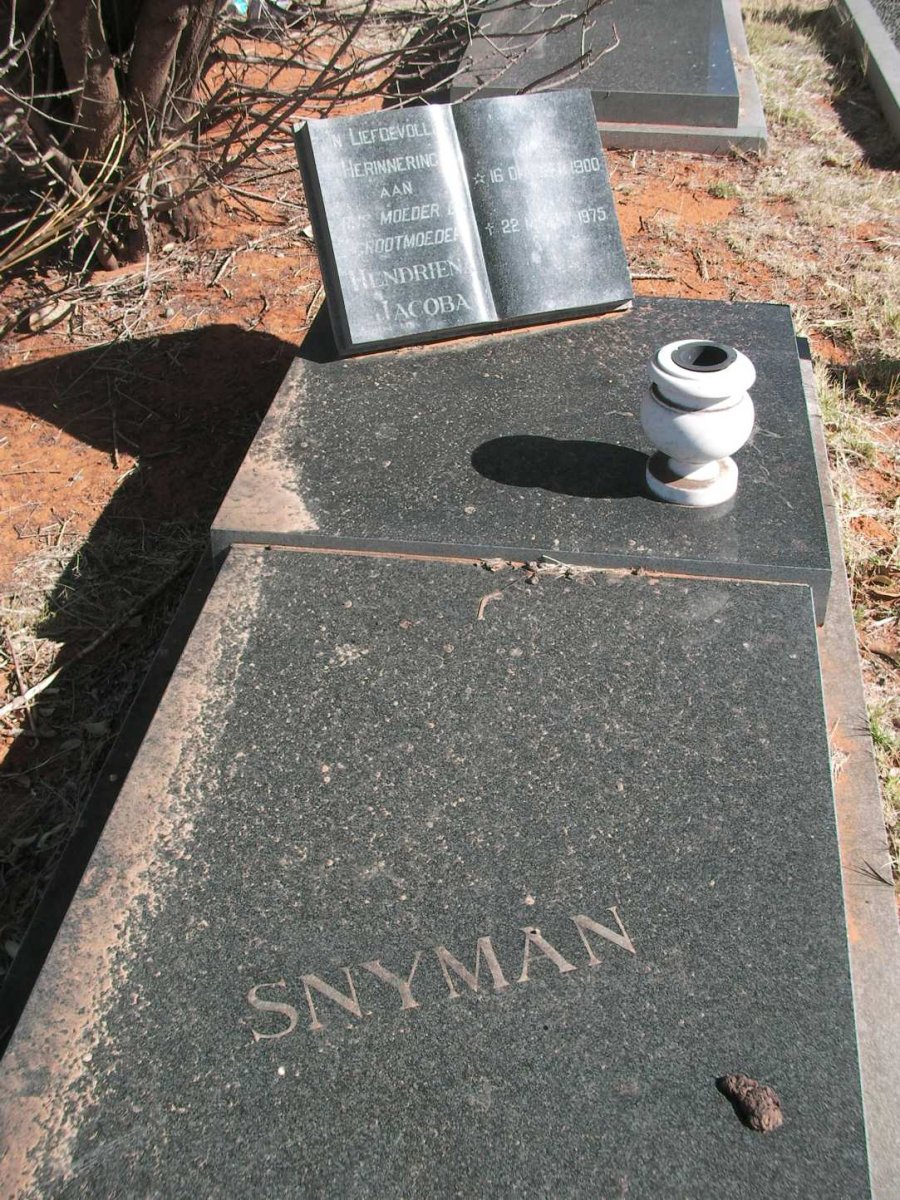 SNYMAN Hendriena Jacoba 1900-1975
