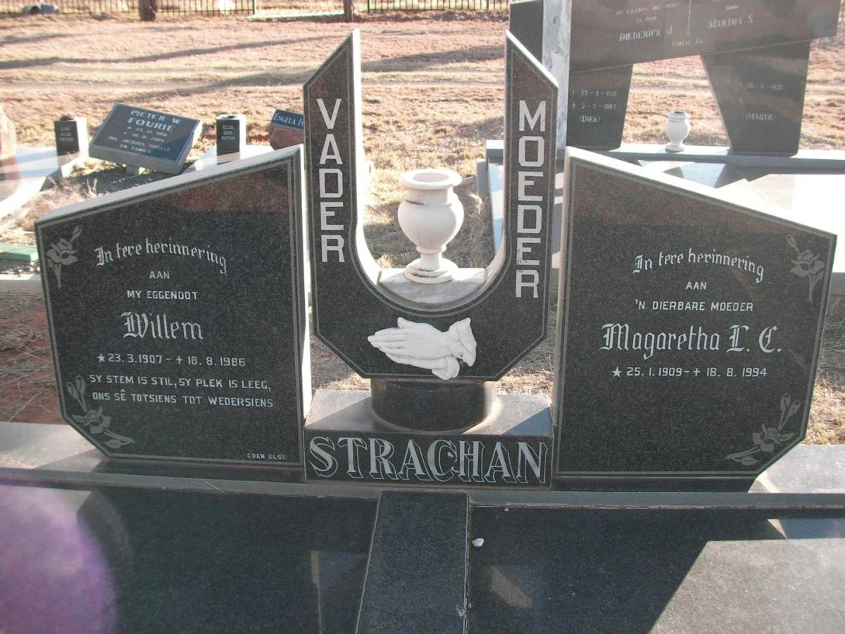 STRACHAN Willem 1907-1986 &amp; Magaretha L.C. 1909-1994