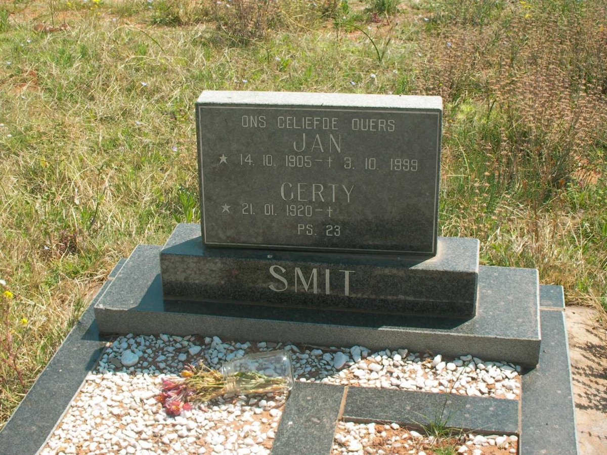 SMIT Jan 1905-1999 &amp; Gerty 1920-