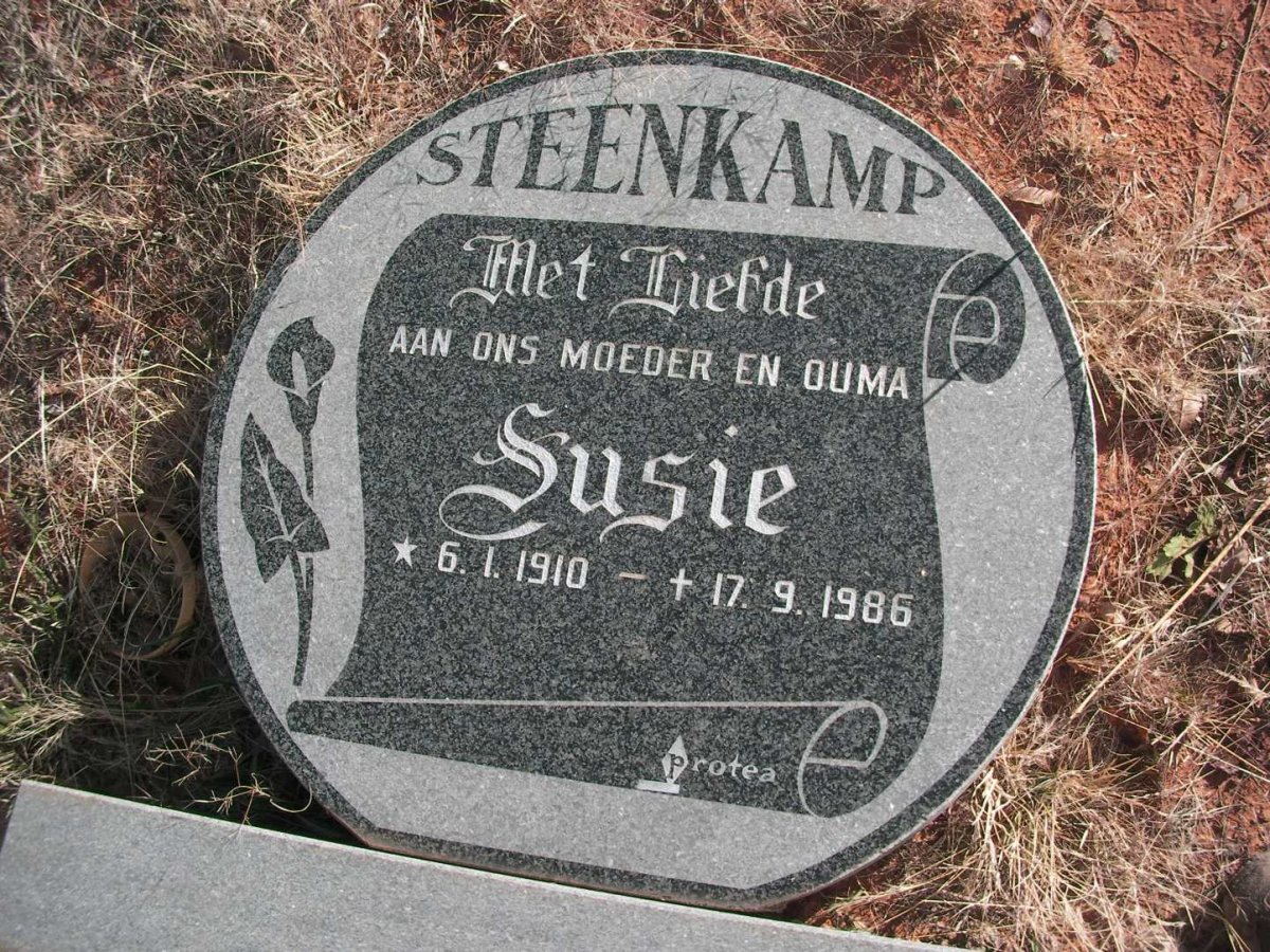 STEENKAMP Susie 1910-1986
