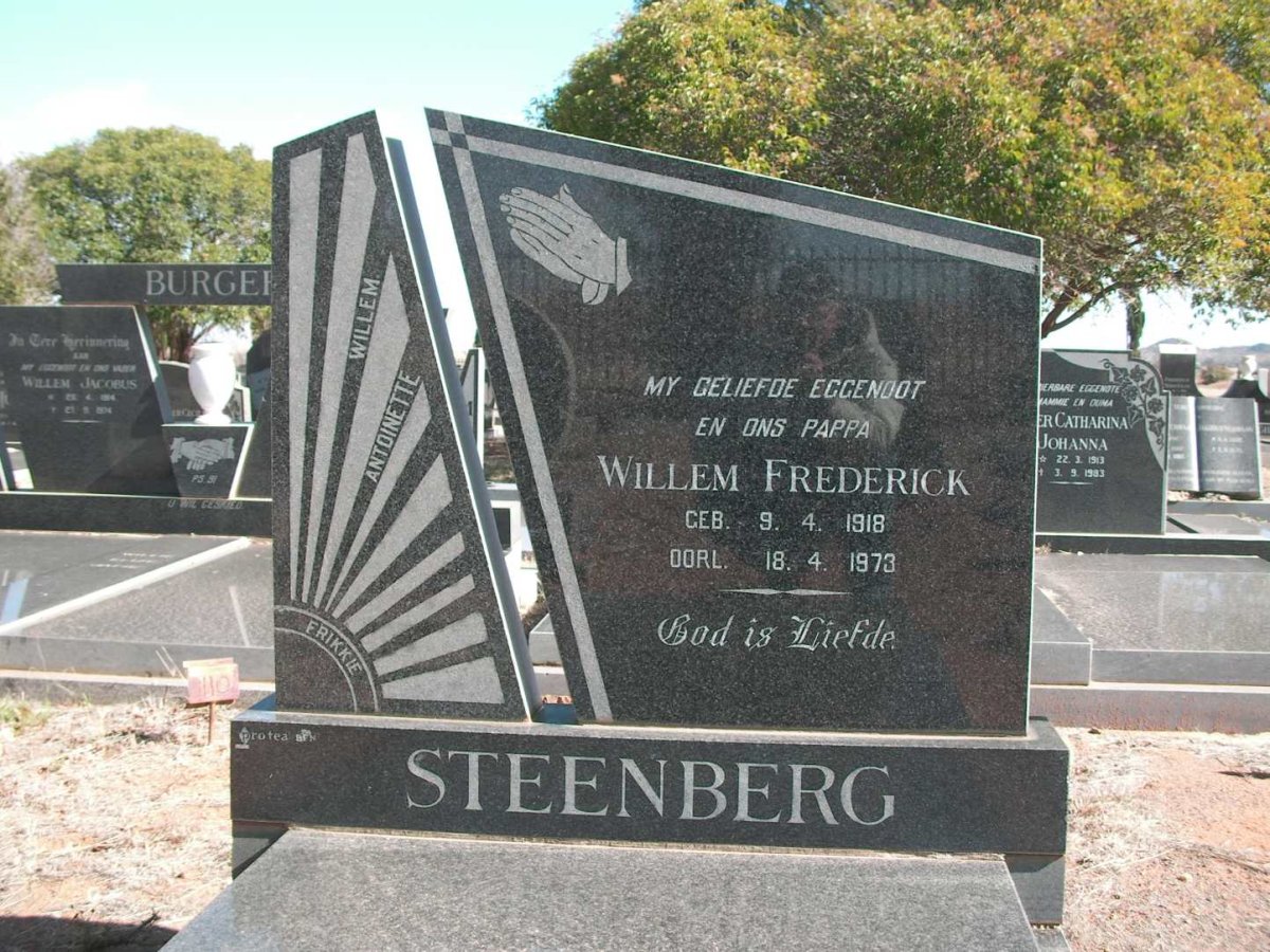 STEENBERG Willem Frederick 1918-1973
