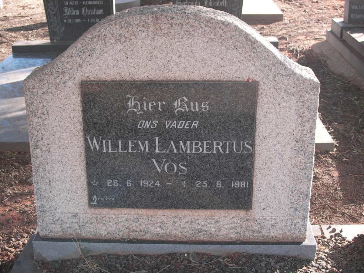 VOS Willem Lambertus 1924-1981
