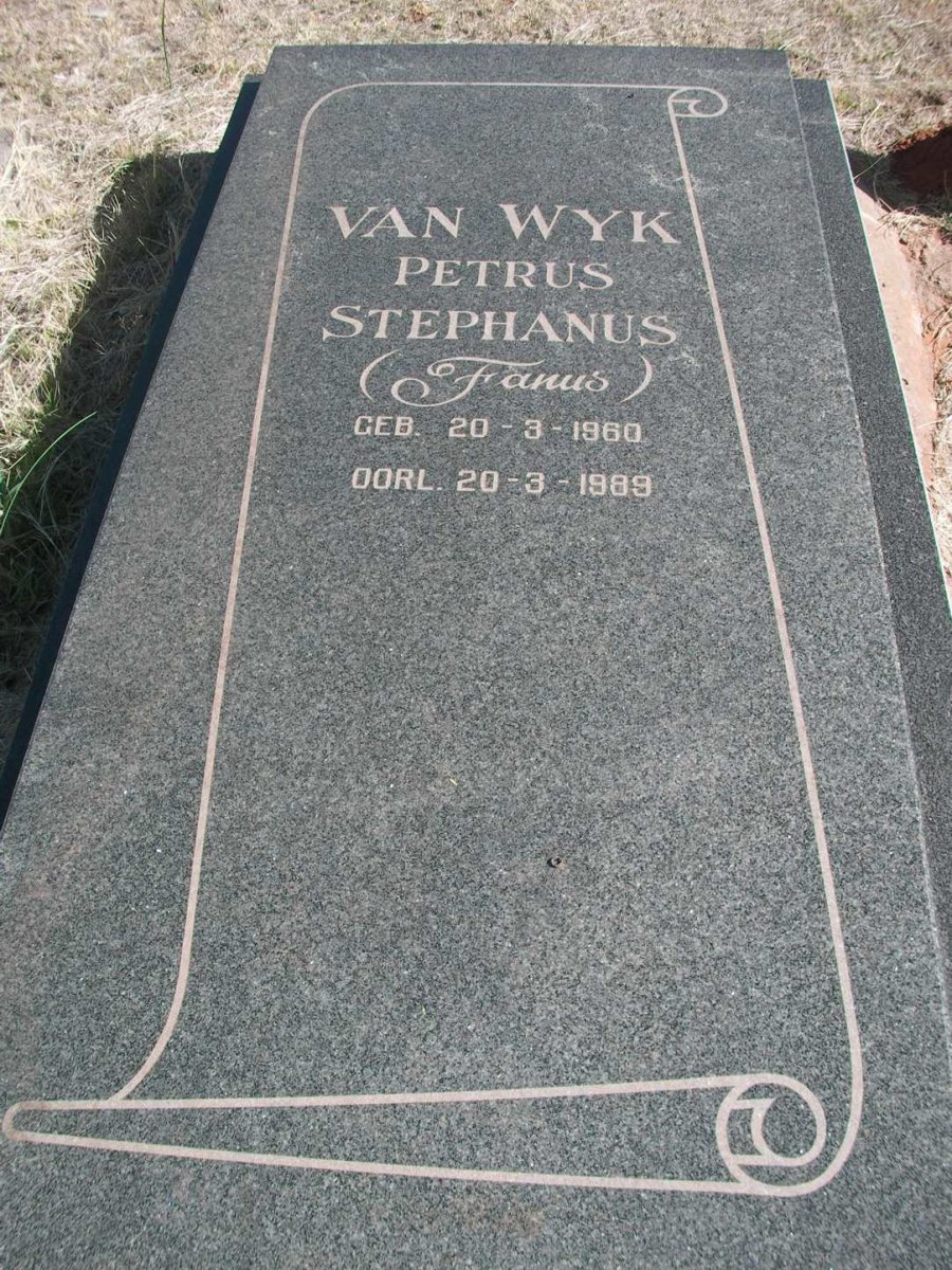 WYK Petrus Stephanus, van 1960-1989