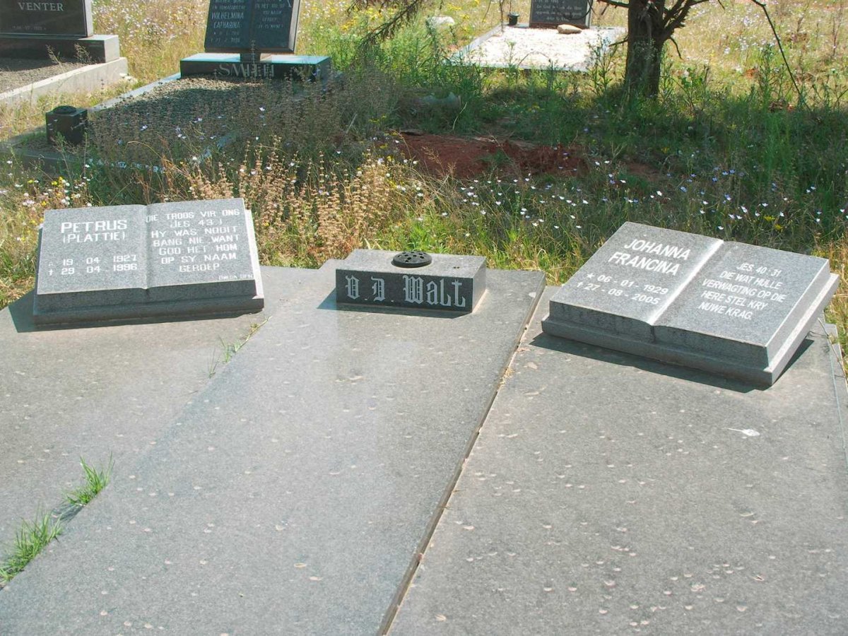 WALT Petrus, v.d. 1927-1996 &amp; Johanna Francina 1929-2005