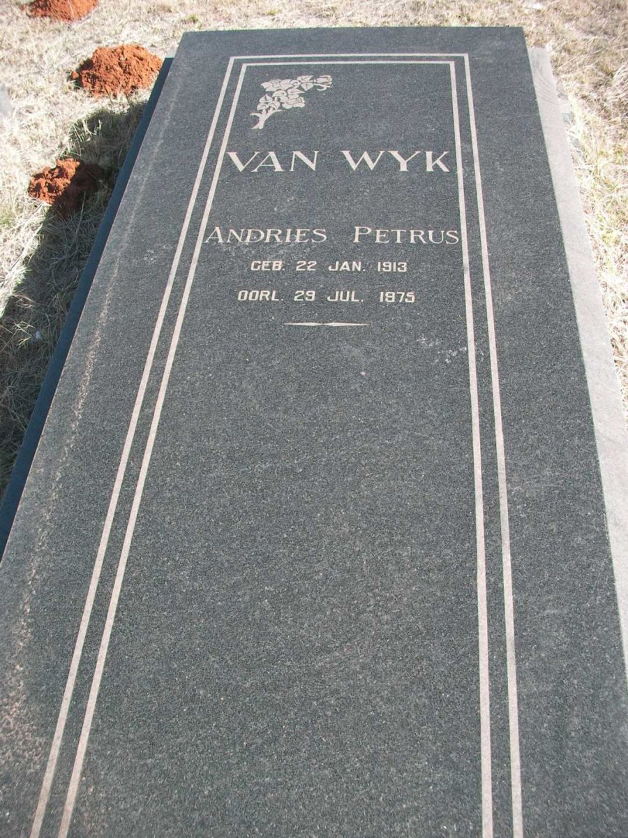 WYK Andries Petrus, van 1913-1975