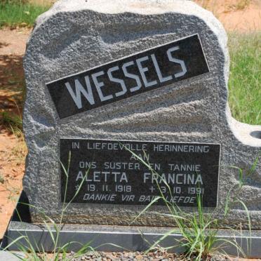 WESSELS Aletta Francina 1918-1991
