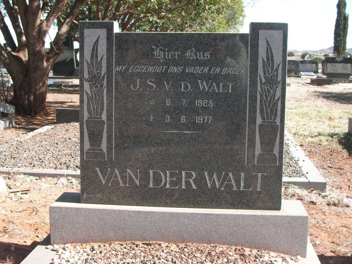 WALT J.S., van der 1925-1977