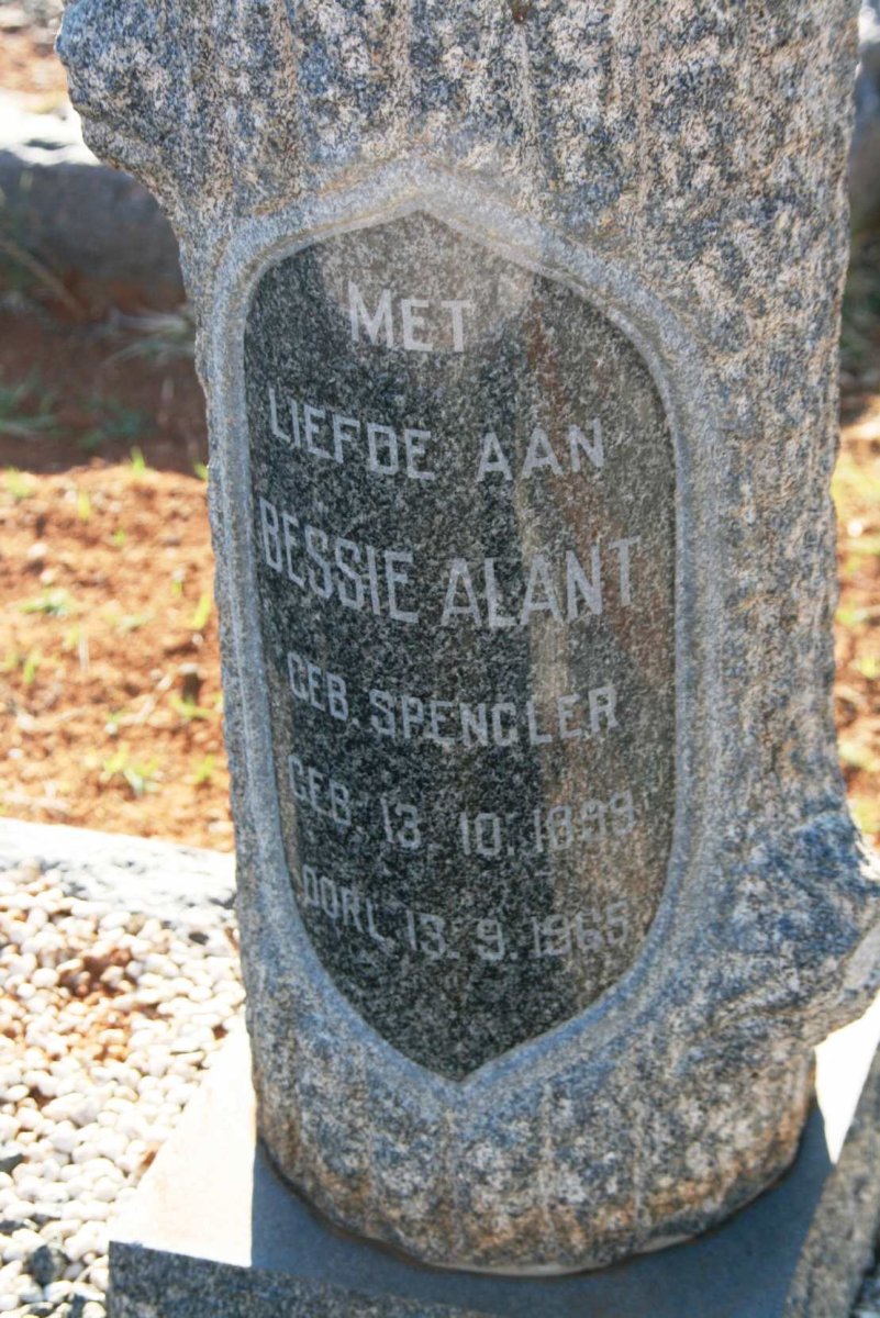 ALANT Bessie nee SPENGLER 1899-1965